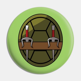 TMNT Raph Turtle Shell 80s Pin