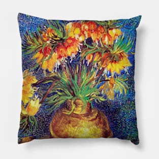 Imperial Fritillaries by Vincent van Goch Pillow