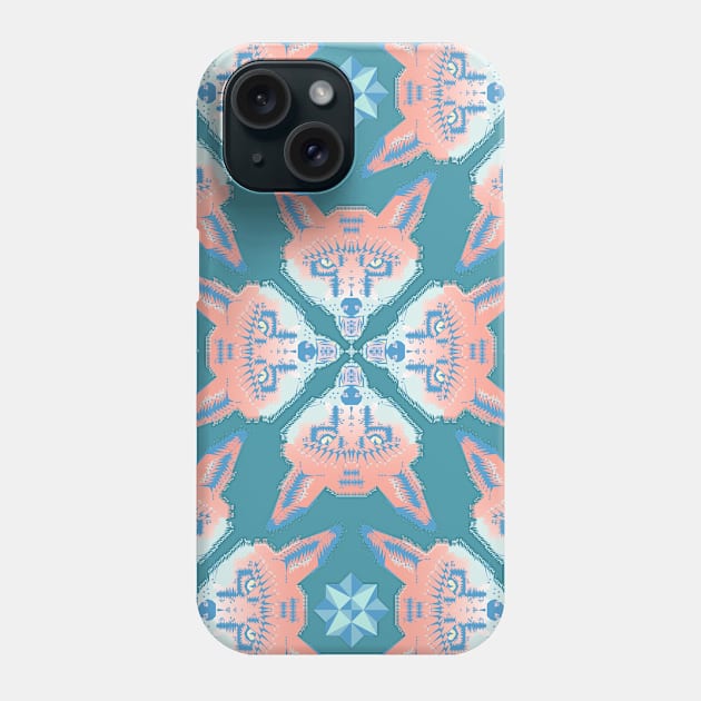 Pastel Fox Pattern Phone Case by chobopop