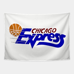 Vintage Chicago Express Basketball Tapestry