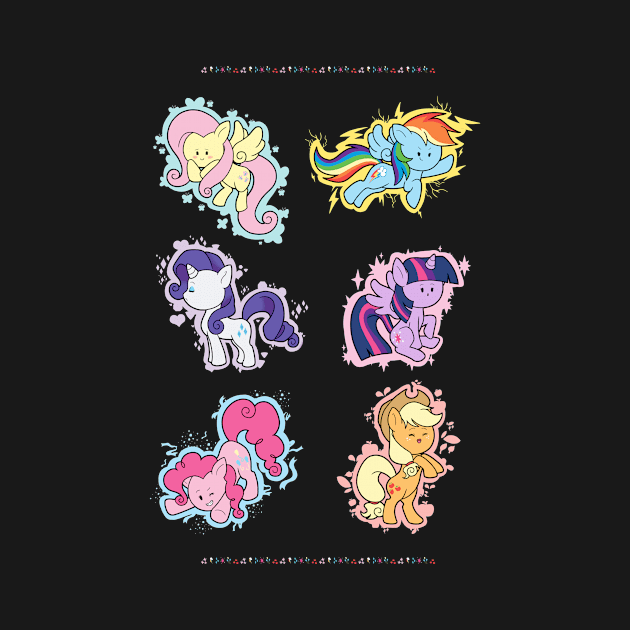 The Mane Six by LovelyKouga