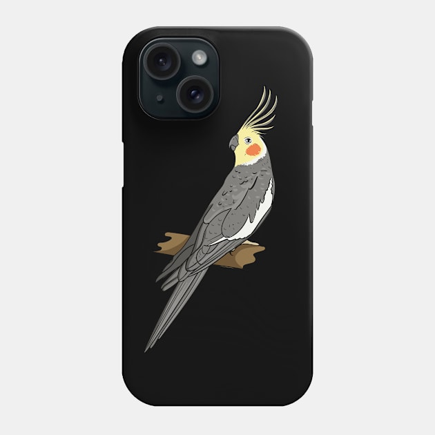 Cockatiel Phone Case by LetsBeginDesigns