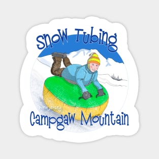 Campgaw Mountain Snow Tubing, New Jersey Magnet