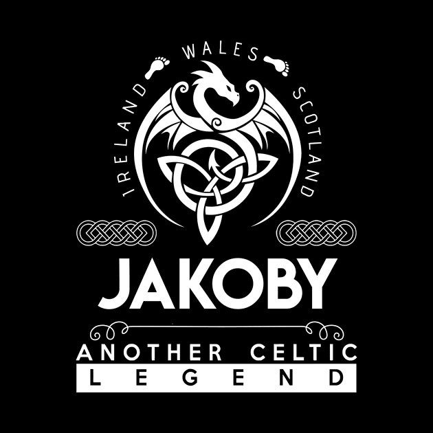 Jakoby Name T Shirt - Another Celtic Legend Jakoby Dragon Gift Item by harpermargy8920