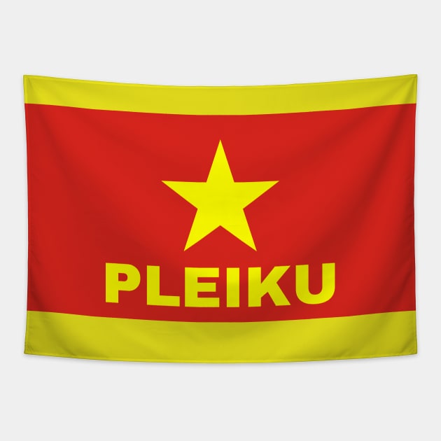 Pleiku City in Vietnamese Flag Tapestry by aybe7elf