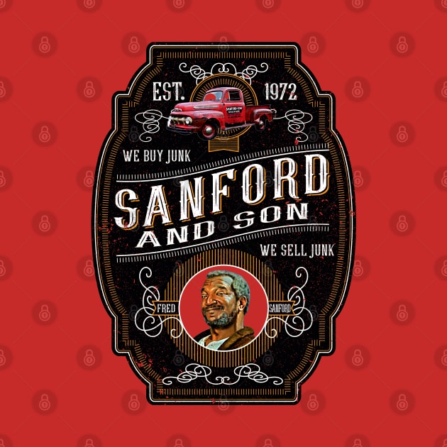 Sanford & Son Salvage Label by Alema Art