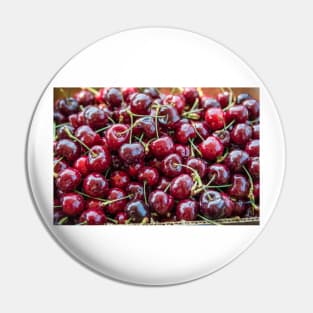 Ripe Red Okanagan Cherries Pin