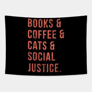 Books Coffee Cats Social Justice Feminist Tapestry