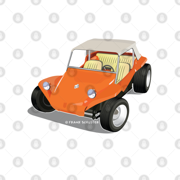 Disover Orange Manx Dune Buggy - Dune Buggy - T-Shirt