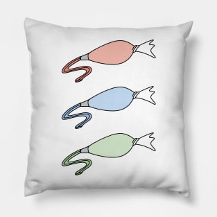 Piping Bags Pastel Baking Pattern Pillow