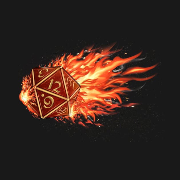 D20 Fireball! by SimonBreeze