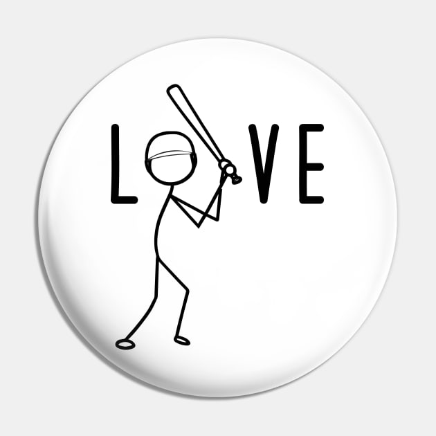 Cute Baseball Softball Player Love Pin by mrsmitful01