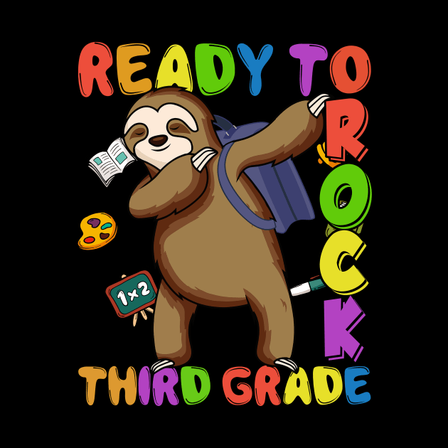 Dabbing 3rd Grade Sloth Back To School by kateeleone97023