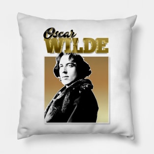 Oscar Wilde -  90s Styled Retro Graphic Design Pillow