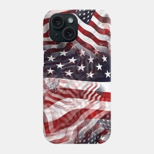 American Flag Red White Blue Stripes Stars Pattern Phone Case