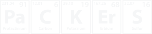 Packers (Pa-C-K-Er-S) Periodic Elements Spelling Magnet