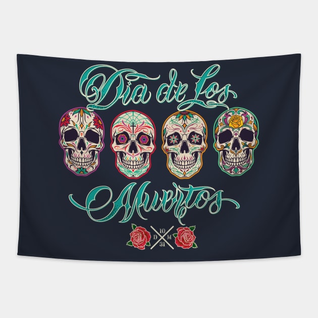 Dia de los muertos Tapestry by spicoli13