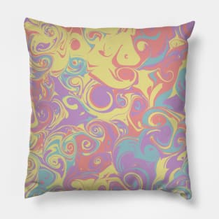 Psychedelic Pastels Pillow