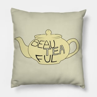 Yellow teapot Pillow