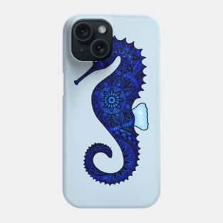 Seahorse (indigo) Phone Case