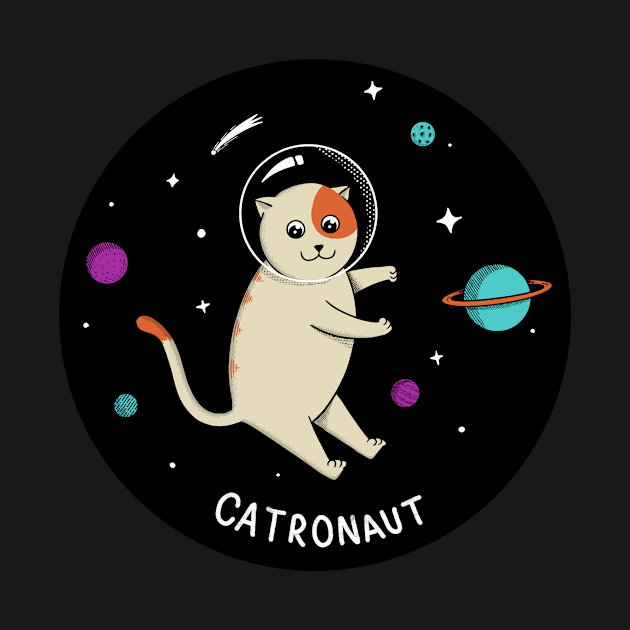 Cat Catronaut by coffeeman