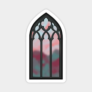Gothic Fantasy Stained Glass Window Magnet