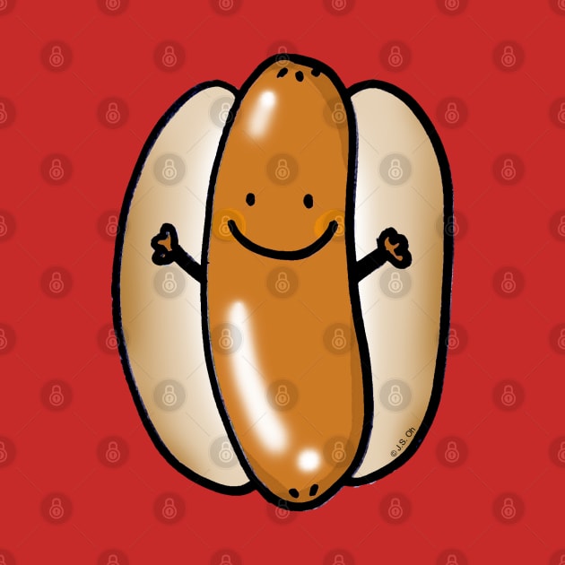 cute hot dog by cartoonygifts