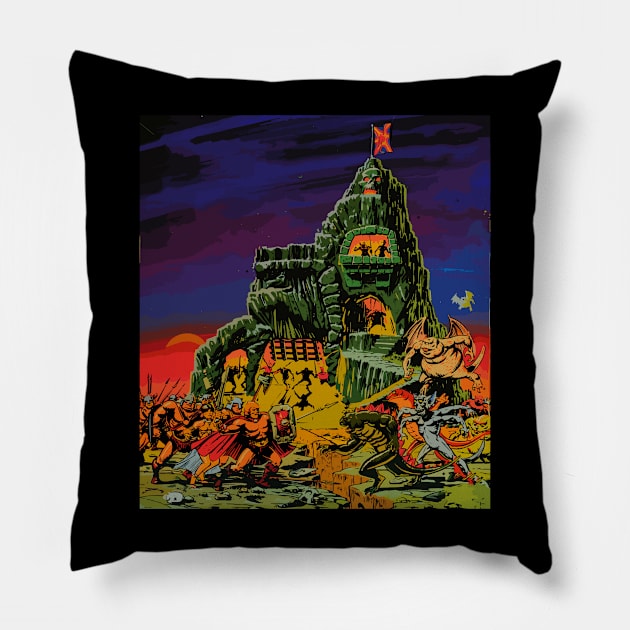 Fantasy Fortress Pillow by japonesvoador