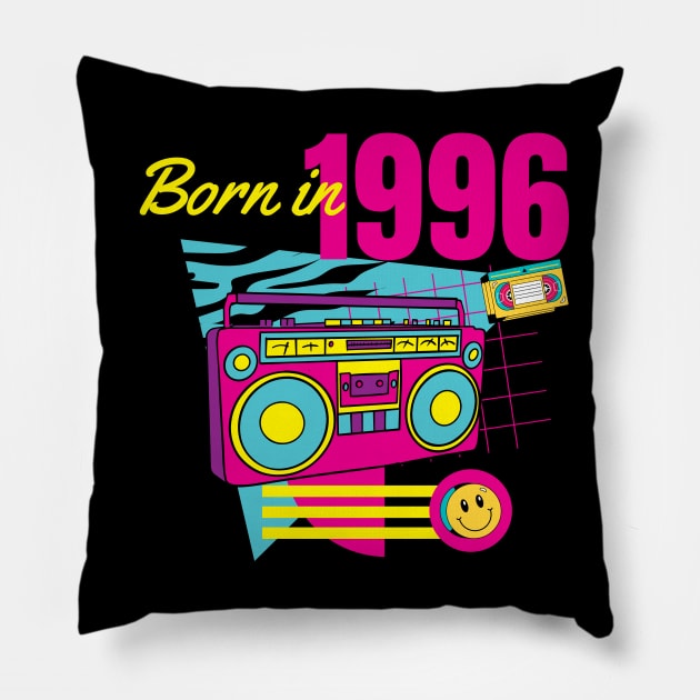 Born in 1996 Pillow by MarCreative