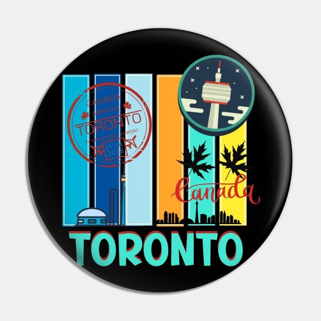 Toronto Love Graphic Pin by TASKARAINK