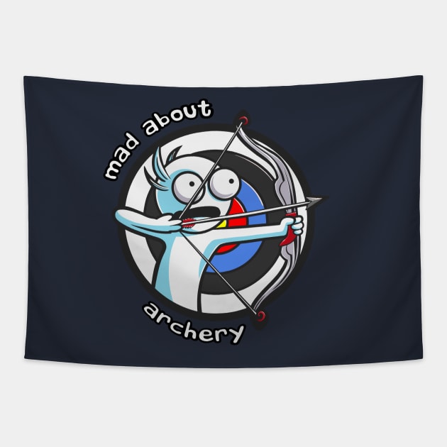 Mad About Archery Tapestry by Gazpakio