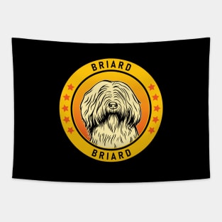 Briard Dog Portrait Tapestry