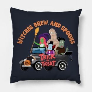 Witches Brew and Spooks Pillow