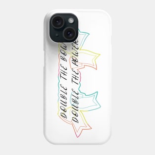 Double the bow double the power- with colorful bow details Phone Case