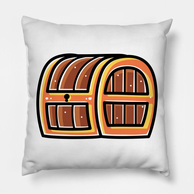 Treasure Chest Pillow by rhmnabdlrzk