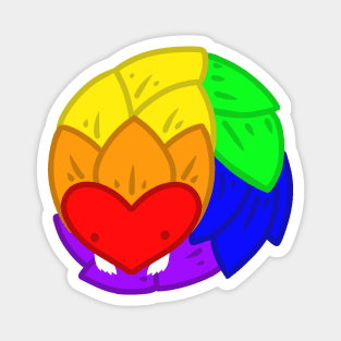 Pride Pangolin - Rainbow Magnet