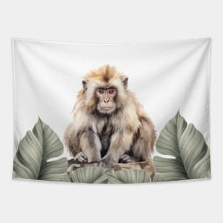 Watercolor Monkey Tapestry