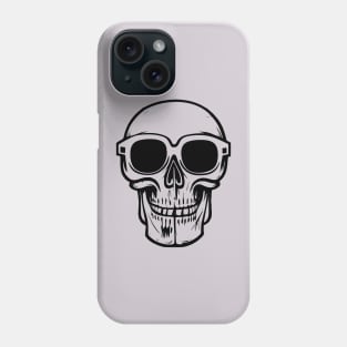 Skull and Glasses Phone Case