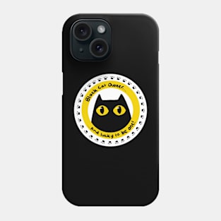 Black Cat Owner Emblem Phone Case