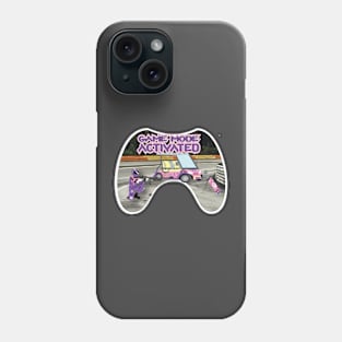 Game Mode Activated Pink Race Track White Trim Phone Case