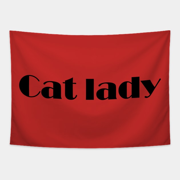 Cat lady Tapestry by Johka