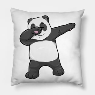 Panda at Hip Hop Dance Dab Pillow