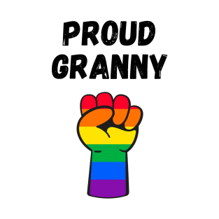 Proud Granny Rainbow Pride T Shirt Design T-Shirt