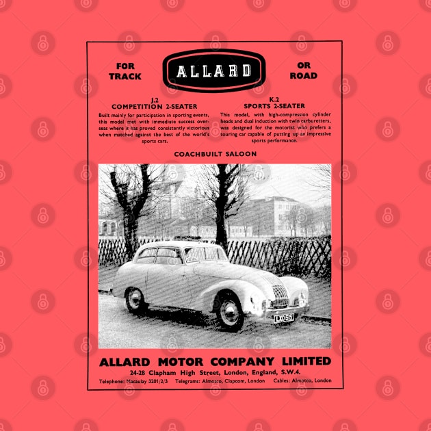 ALLARD CARS - advert by Throwback Motors