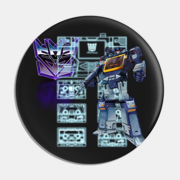 Masterpiece Soundwave Pin by Draconis130