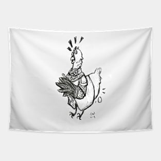 Chicken Knight Tapestry