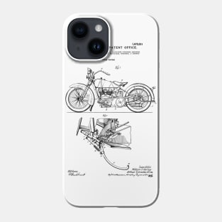 Motorcycle Patent Black Phone Case