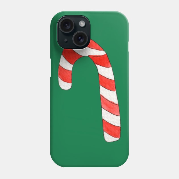 Christmas Candy Cane Phone Case by atangledkite