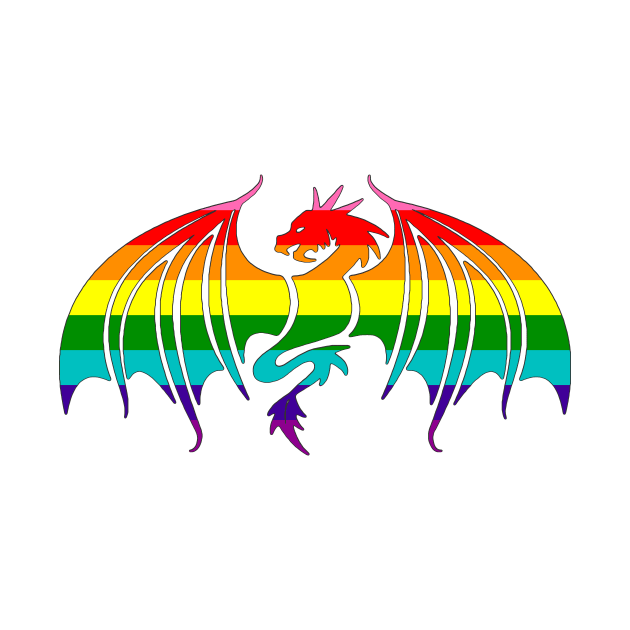 Gay Pride Dragon by EmrysMartigan