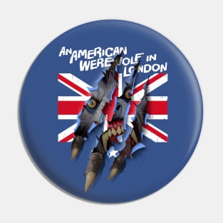 AN AMERICAN WEREWOLF IN LONDON - Union Jack Rips Pin